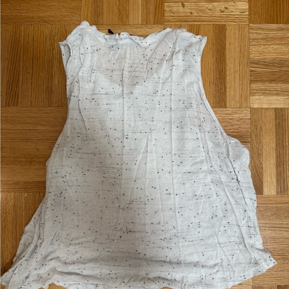 Koral Tops - Koral Gray Sleeveless Cut Out Tank Top